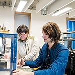 Students conducting a physics experiment