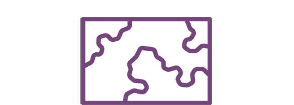 Icon of a rectangular map